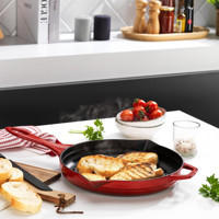 Schafer Guss Chef Döküm 28 cm Tava Kırmızı
