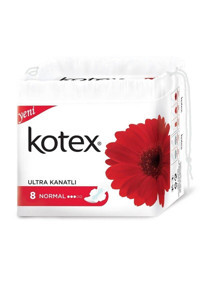 Kotex Ultra Single Organik Antialerjik Orta Normal 8'li Hijyenik Ped 1 Adet