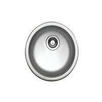 Ukinox Un446 446 mm Damlalıksız Tezgah Altı Tek Gözlü Yuvarlak Orta Paslanmaz Çelik Eviye Gri