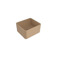Bocchi Lavello 1136-011-0120-03 455 mm Damlalıksız Tezgah Altı Tek Gözlü Kare Orta Granit Eviye Bej