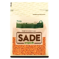 Sade Organik Kırmızı Mercimek 1 kg