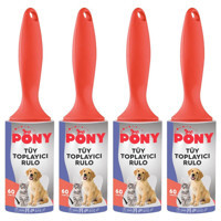 Pony Tüy Toplama Rulosu 4 Adet