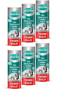 Smarter XL Tüy Toplama Rulosu 6'lı Yedek Başlık