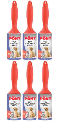 Pony Tüy Toplama Rulosu 6 Adet