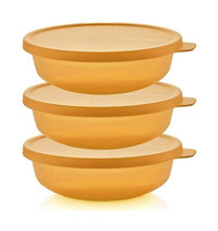 Tupperware Aloha 3 Parça Yuvarlak Plastik Saklama Kabı