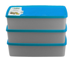 Hobby Life Alaska 3 Parça Dikdörtgen Plastik Saklama Kabı