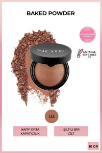 Note 03 Caramel Tüm Ciltler İçin Yağsız Işıltılı Toz Pudra Orta
