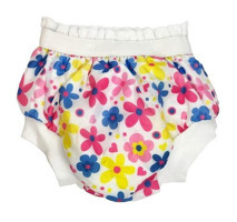 Sema Baby No: 1 10 - 15 Kg Tekli Sızdırmaz Yıkanabilir Çok Renkli Çiçek Desenli Alıştırma Külodu