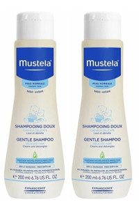 Mustela Gentle Konak Önleyici Göz Yakmayan Hipoalerjenik Yenidoğan Hassas Ciltler İçin Bebek Şampuanı 2x200 ml