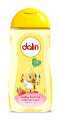 Dalin Kolay Tarama Göz Yakmayan Hipoalerjenik Hassas Ciltler İçin Badem Bebek Şampuanı 12x200 ml