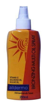 Alldermo E Vitaminli Vücut-Yüz İçin Bronzlaştırıcı Yağ 200 ml