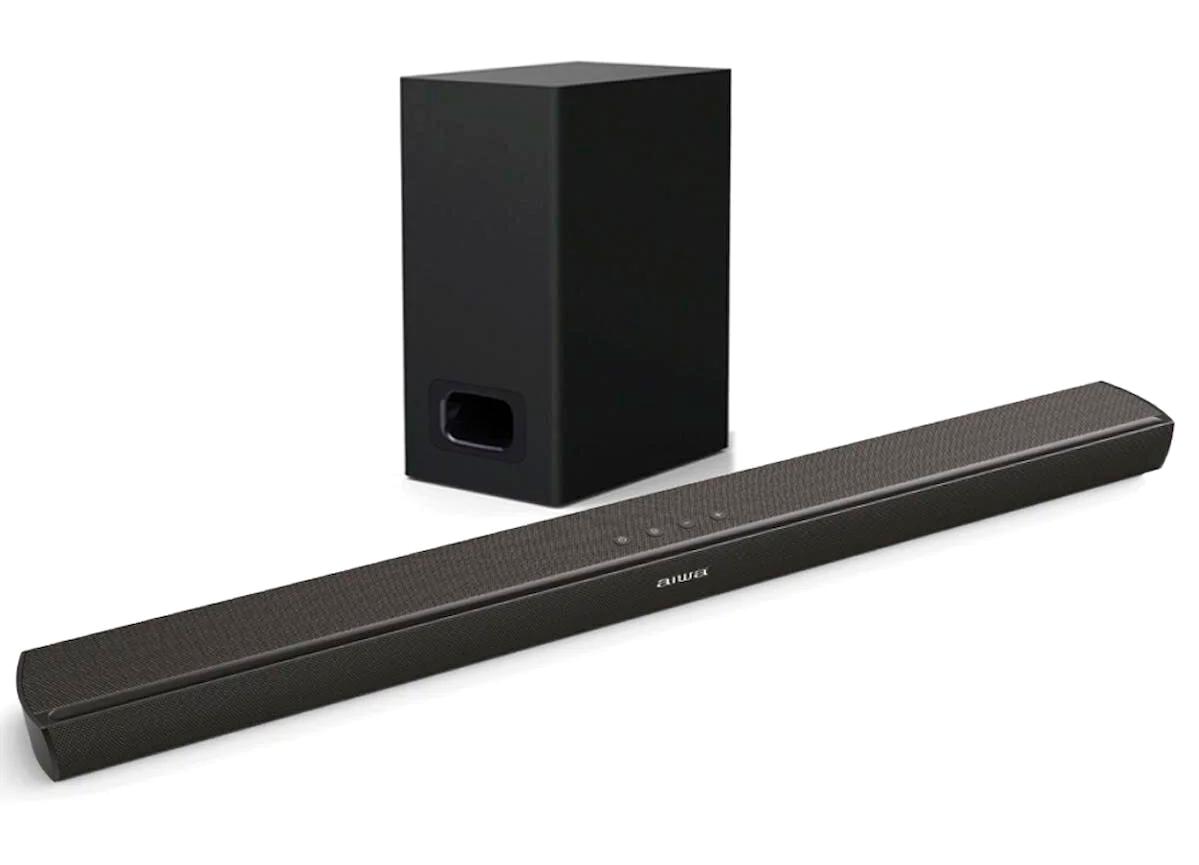 Aiwa HE-1200SW 120 W 60 W Subwooferlı Mini Kablosuz Bluetoothlu USB 2.1 Soundbar Siyah