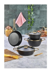 Cooker Ckr2853 7 Parça Titanyum Tencere Seti