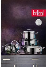 Brillant Asellas 8 Parça Çelik Tencere Seti