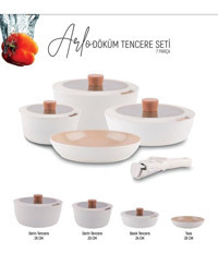 Arow Arlo 7 Parça Döküm Tencere Seti