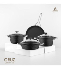 Amboss Cruz 7 Parça Döküm Tencere Seti