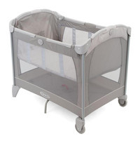 Graco Contour 15 kg Kapasiteli Taşınabilir Ara Katlı 90x73 cm Sallanan Park Yatak Gri