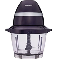 Sunny Violin 600 W 1000 ml Plastik Hazneli Çift Bıçaklı Elektrikli Rondo Siyah