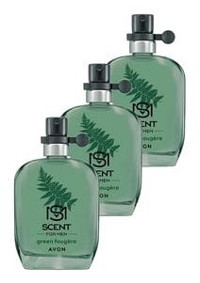 Avon Scent Green Fougere EDT Odunsu Erkek Parfüm 3x30 ml
