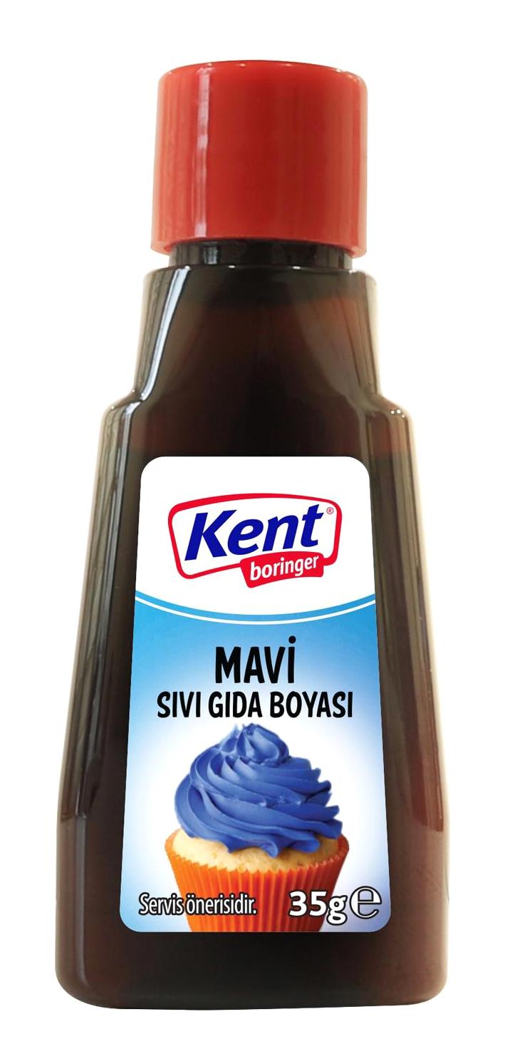 Kent Boringer Mavi Sıvı Gıda Boyası 35 gr