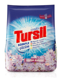 Tursil Leylak Bahçesi Renkliler ve Beyazlar İçin 40 Yıkama Toz Deterjan 4.5 kg