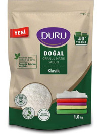 Duru Granül Matik Sabun Klasik Renkliler ve Beyazlar İçin 40 Yıkama Toz Deterjan 1.6 kg