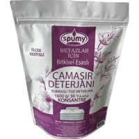 Spumy Bitkisel Esaslı Beyazlar İçin 36 Yıkama Toz Deterjan 1.6 kg