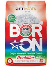 Boron Doğal Mineralli Renkliler İçin 26 Yıkama Toz Deterjan 4 kg