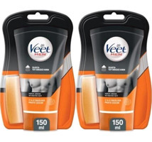 Veet Men Tüm Ciltler İçin Koltuk Altı Bacak Genital Bölge Erkek Tüy Dökücü Krem 2x150 ml