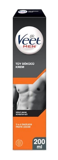 Veet Normal Ciltler İçin Koltuk Altı Bacak Genital Bölge Erkek Tüy Dökücü Krem 200 ml