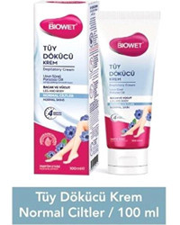 Biowet Normal Ciltler İçin Koltuk Altı Bacak Genital Bölge Kadın Tüy Dökücü Krem 100 ml