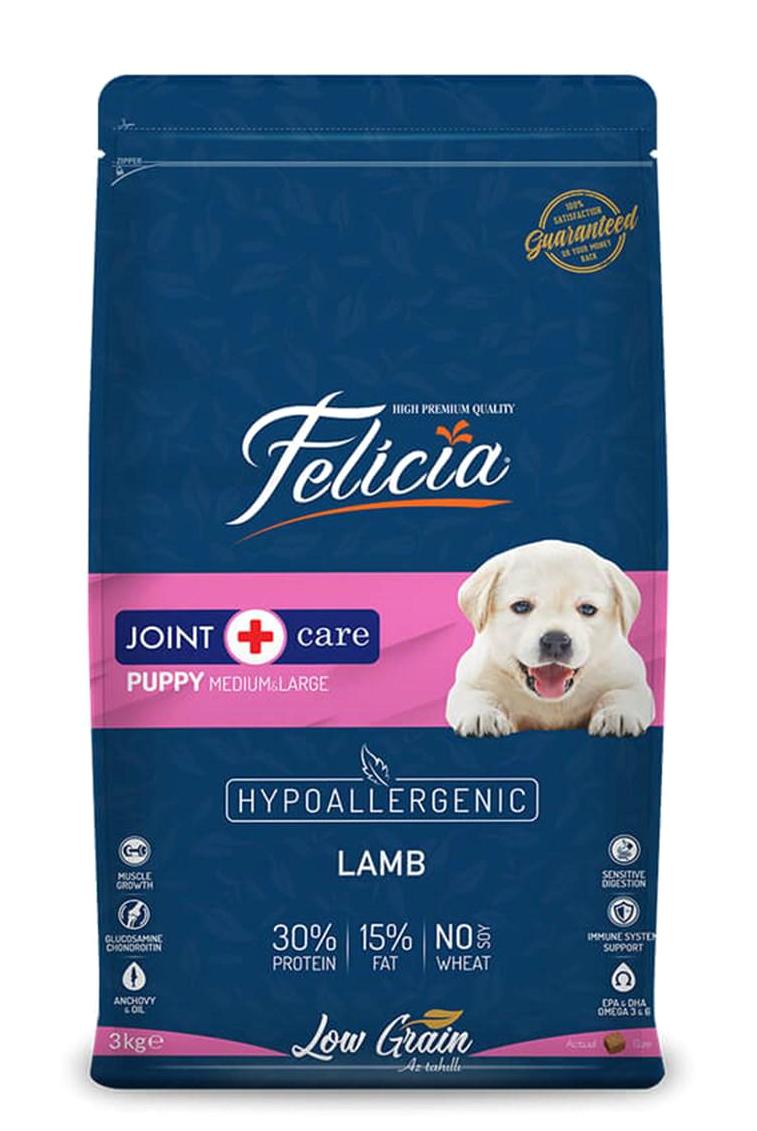 Felicia Delicate Kuzu Etli Aromalı Parça Etli Yetişkin Köpek Maması 3 kg Tekli