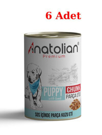 Anatolian Premium Puppy Kuzu Aromalı Soslu Yetişkin Köpek Maması 400 gr 6'lı