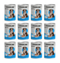 Foodline Kuzu Aromalı Parça Etli Yetişkin Köpek Maması 400 gr 12'li