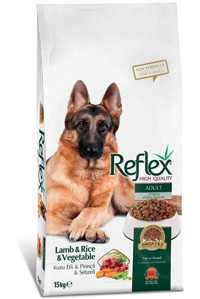 Reflex Hıgh Qualıty Pirinçli ve Kuzu Etli Aromalı Parça Etli Yetişkin Köpek Maması 15 kg Tekli