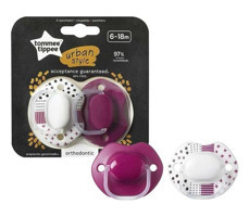 Tommee Tippee Urban 6-18 Ay+ Delikli Ortodontik Silikon Emzik Somon