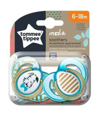 Tommee Tippee Ortodontik 6-18 Ay+ Delikli Ortodontik Silikon 2'li Emzik Pembe