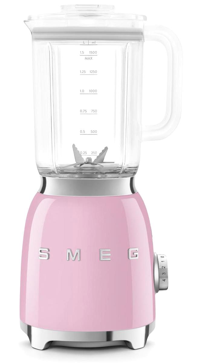 Smeg BLF03PKEU 1.1 lt Plastik Hazneli Turbolu 4 Bıçaklı 2'li Sürahili Blender Pembe