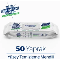 Giggles Pratik 50 Yaprak Yüzey Temizleme Mendili
