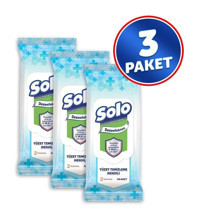 Solo Dezenfektan 120 Yaprak 3'lü Paket Yüzey Temizleme Mendili