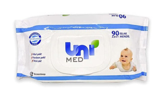 Uni Med 90 Yaprak 3'lü Paket Islak Mendil