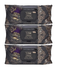 Deep Fresh Oriental Oud 120 Yaprak 3'lü Paket Islak Mendil