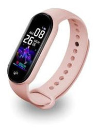 Polosmart PSSW09 Smartstep Adımsayar Android - iOS Dokunmatik Akıllı Bileklik Pembe