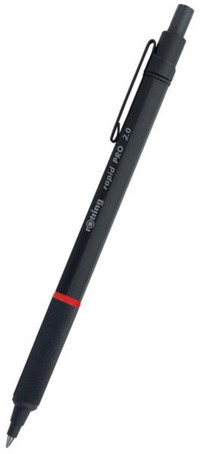 Rotring S0949370 Silgili Metal Metalik Siyah 2.0 mm Uçlu Versatil Kalem