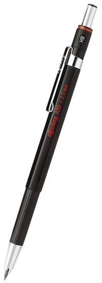 Rotring S0207300 Silgili Plastik Metalik Siyah 2.0 mm Uçlu Versatil Kalem