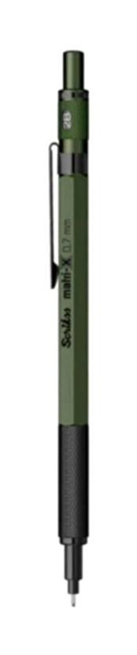 Scrikss Silgili Metal Metalik Yeşil 0.7 mm Uçlu Versatil Kalem