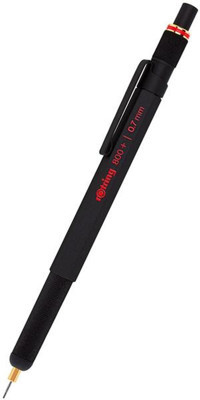 Rotring 1900182 Silgili Metal Metalik Siyah 0.7 mm Uçlu Versatil Kalem