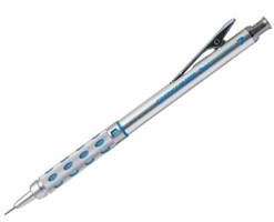 Pentel PG1017 Silgili Metal Metalik Gri Uçlu Versatil Kalem