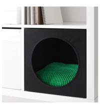 Ikea Lurvig Kare Tek Katlı Dış Mekan Polyester Kedi Evi Beyaz