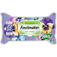 Freshmaker Menekşe 72 Yaprak 12'li Paket Islak Mendil